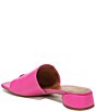 Color:Fuchsia - Image 4 - Loran Leather Thong Square Toe Sandals