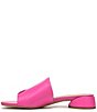 Color:Fuchsia - Image 5 - Loran Leather Thong Square Toe Sandals