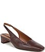 Franco Sarto Lyanna Lizard Embossed Leather Slingback Pumps - Image 1