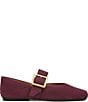 Franco Sarto Oakes Suede Square Toe Mary Jane Ballet Flats - Image 2