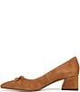 Franco Sarto Racer Suede Bow Pointed Toe Pumps - Image 5