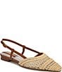 Franco Sarto Riona Woven Raffia Slingback Flats - Image 1