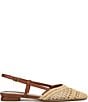 Franco Sarto Riona Woven Raffia Slingback Flats - Image 4