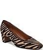 Franco Sarto Salino2 Zebra Print Square Toe Pumps - Image 1