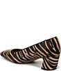 Franco Sarto Salino2 Zebra Print Square Toe Pumps - Image 4