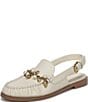 Franco Sarto Sully 2 Leather Pearl Shell Chain Slingback Loafers - Image 6