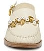 Franco Sarto Sully 2 Leather Pearl Shell Chain Slingback Loafers - Image 6