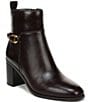 Franco Sarto Valya Leather Block Heel Booties - Image 1