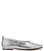 Color:Silver - Image 2 - Vana Metallic Square Toe Flats