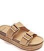 FRANKIE4 Bennett Suede Platform Slides, Barley Suede - Image 6
