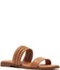 FRANKIE4 Sloane Leather Weave Flat Slides - Image 6