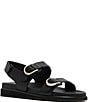 FRANKIE4 Thompson II Banded Hook-and-Loop Footbed Leather Sandals - Image 1