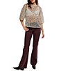 Free People Calypso Sparkly Net Crew Neck Short Sleeve Tee - Image 4