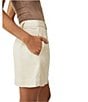 Color:Bleached Sand - Image 3 - Can't Blame Me High Rise Linen Blend Mini Skirt