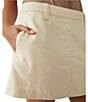 Color:Bleached Sand - Image 4 - Can't Blame Me High Rise Linen Blend Mini Skirt