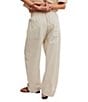 Free People Chambers Laid Back Linen Blend Mid Rise Pull-On Pants - Image 2