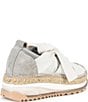 Color:Oyster - Image 2 - Chapmin Suede Chunky Espadrille Platform Sneakers