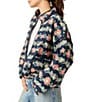 Color:Dusk Combo - Image 5 - Chloe Floral Print Collar Long Sleeve Quilt Jacket
