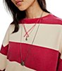 Free People Classic Stripe Crew Neck Long Sleeve Pullover - Image 5