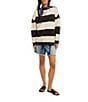 Free People Classic Stripe Crew Neck Long Sleeve Pullover - Image 4