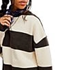 Free People Classic Stripe Crew Neck Long Sleeve Pullover - Image 5