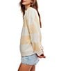Free People Classic Stripe Crew Wide Long Sleeve Pullover - Image 3
