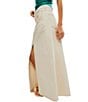 Color:Wisp - Image 4 - Come As You Are Denim Mid Rise Maxi Skirt