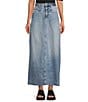 Free People Come As You Are High Rise Denim Maxi Skirt | Dillard's