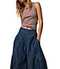 Color:London Blue - Image 4 - Dawn On Me Wide Leg Pull-On Jeans