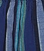 Free People Days End Linen Striped Mid Rise Pull-On Pants - Image 6
