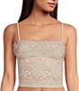 Color:Ivory/Red Combo - Image 1 - Double Date Lace Cami