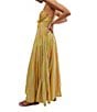 Color:Citrus Combo - Image 3 - Dream Weaver Stripe Print Sweetheart Neck Sleeveless A-Line Maxi Dress