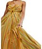 Color:Citrus Combo - Image 4 - Dream Weaver Stripe Print Sweetheart Neck Sleeveless A-Line Maxi Dress