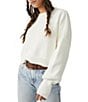 Color:Moonglow - Image 4 - Easy Street Mock Neck Long Sleeve Crop Pullover Sweater