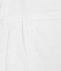 Color:White - Image 4 - Emmy Asymmetrical High Rise Raw Hem Denim Mini Wrap Skort