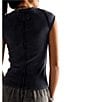 Free People Ever Had Crew Neck Short Sleeve Knit Tee, Color:Black - Image 2