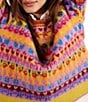 Free People Favorite Things Wool Blend Printed Crew Neck Long Sleeve Sweater - Image 5