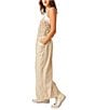 Color:Bleached Sand - Image 3 - Forever Always Ruched Sweetheart Neck Sleeveless Jumpsuit