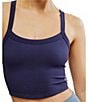 Color:Midnight Navy - Image 4 - FP Movement All Clear Solid Scoop Neckline Sleeveless Cami