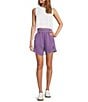 Color:Super Berry - Image 3 - FP Movement All Star Pull-On Shorts