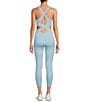 Color:Mediterranean - Image 2 - FP Movement Back It Up Scoop Neck Sleeveless Pocketed Strappy Back Fitted Onesie