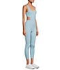 Color:Mediterranean - Image 3 - FP Movement Back It Up Scoop Neck Sleeveless Pocketed Strappy Back Fitted Onesie