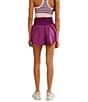 Free People FP Movement Carpe Diem High Waist Shorts, Color:Deep Mulberry - Image 2
