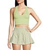 Color:Kiwi - Image 1 - FP Movement Free Throw Scoop Neck Cropped Bra Top