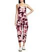 Color:Palm Beach Pink Combo - Image 1 - FP Movement Geo Print Sleeveless Scoop Neck Patch Pocket Hot Shot Onesie