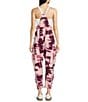 Color:Palm Beach Pink Combo - Image 2 - FP Movement Geo Print Sleeveless Scoop Neck Patch Pocket Hot Shot Onesie