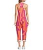 Color:Incline Melon Combo - Image 2 - FP Movement Geo Print Sleeveless Scoop Neck Patch Pocket Hot Shot Onesie