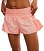 Free People FP Movement Get Your Flirt On High Rise Shorts, Color:Fruit Punch - Image 4