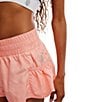 Free People FP Movement Get Your Flirt On High Rise Shorts, Color:Fruit Punch - Image 6