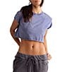 Free People FP Movement Hot Shot Crew Neck Short Sleeve Cropped Tee - Image 1